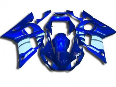 Bleu et Blanc 98-02 YZF R6 Carénage Moto