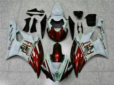 Brun Blanc 06-07 YZF R6 Carénage Moto