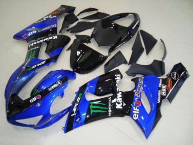 Candy Bleu Monster 05-06 ZX6R Carénage Moto