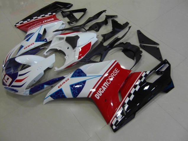 Étoile 07-14 Ducati 848 1098 1198 Carénage Moto