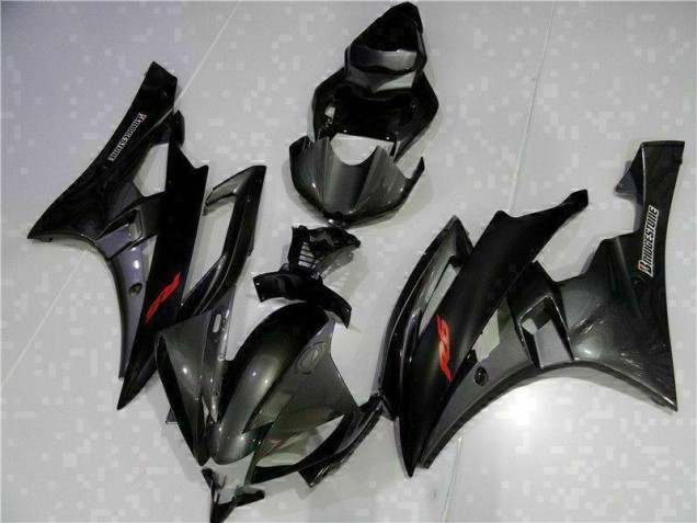 Gris Noir 06-07 YZF R6 Carénages Moto Gris Noir 06-07 YZF R6 Carénages Moto
