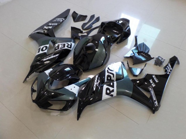 Gris Noir Repsol 06-07 CBR1000RR Carénage Moto Gris Noir Repsol 06-07 CBR1000RR Carénage Moto