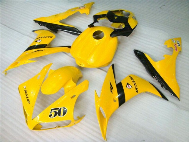 Jaune 04-06 YZF R1 Carénage Moto Jaune 04-06 YZF R1 Carénage Moto