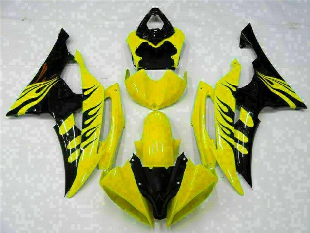 Jaune 08-16 YZF R6 Carénage Moto Jaune 08-16 YZF R6 Carénage Moto