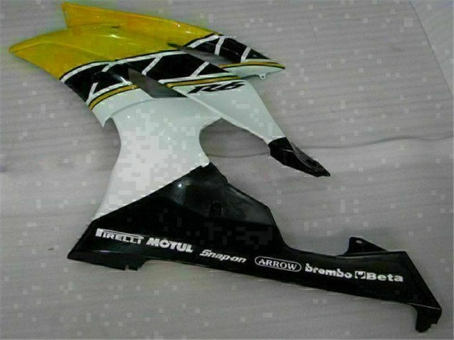 Jaune Blanc 08-16 YZF R6 Carénage Moto Jaune Blanc 08-16 YZF R6 Carénage Moto