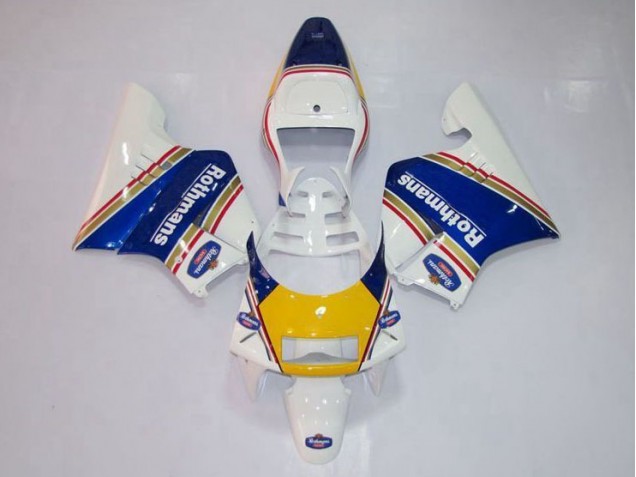 Jaune Blanc Bleu 94-96 NSR250 MC28 P4 Carénage Moto Jaune Blanc Bleu 94-96 NSR250 MC28 P4 Carénage Moto