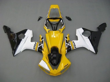 Jaune Blanc Noir 03-05 YZF R6 Carénage Moto