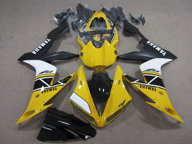 Jaune Blanc Noir 04-06 YZF R1 Carénage Moto