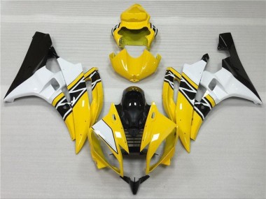 Jaune Blanc Noir 06-07 YZF R6 Carénage Moto