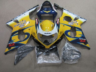Jaune Bleu Corona Extra 00-02 GSXR 1000 Carénage Moto