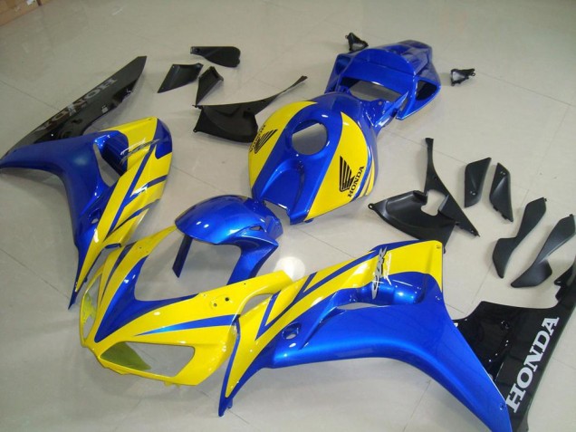 Jaune Bleu Noir 06-07 CBR1000RR Carénage Moto Jaune Bleu Noir 06-07 CBR1000RR Carénage Moto
