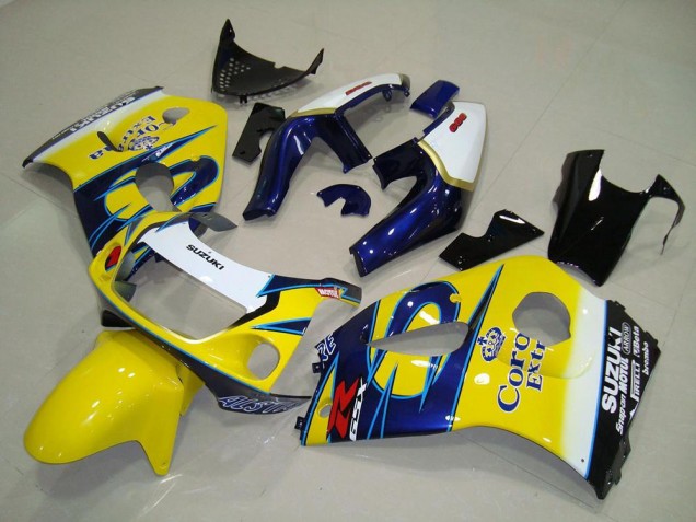 Jaune Corona 96-00 GSXR 600 Carénage Moto Jaune Corona 96-00 GSXR 600 Carénage Moto