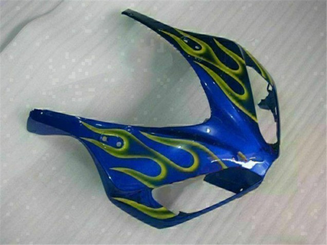 Jaune Flamme Bleu 06-07 CBR1000RR Carénage Moto Jaune Flamme Bleu 06-07 CBR1000RR Carénage Moto