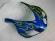 Jaune Flamme Bleu 06-07 CBR1000RR Carénage Moto Jaune Flamme Bleu 06-07 CBR1000RR Carénage Moto