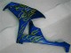 Jaune Flamme Bleu 06-07 CBR1000RR Carénage Moto Jaune Flamme Bleu 06-07 CBR1000RR Carénage Moto