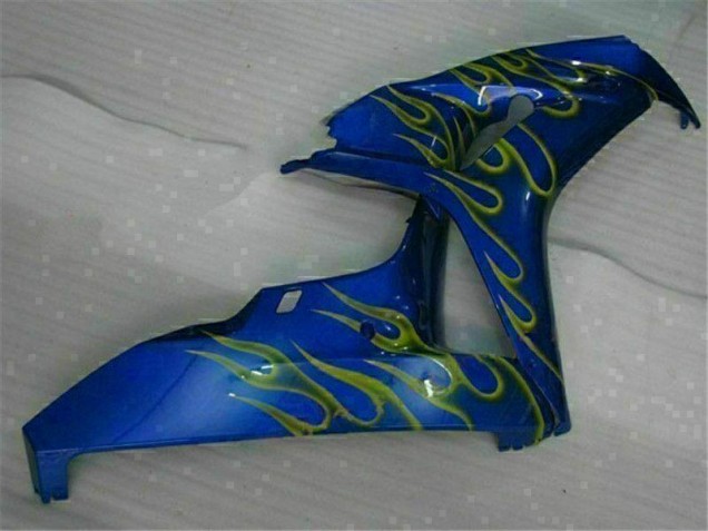 Jaune Flamme Bleu 06-07 CBR1000RR Carénage Moto Jaune Flamme Bleu 06-07 CBR1000RR Carénage Moto