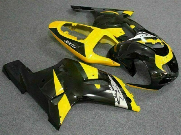 Jaune Noir 01-03 GSXR 600/750 Carénage Moto Jaune Noir 01-03 GSXR 600/750 Carénage Moto