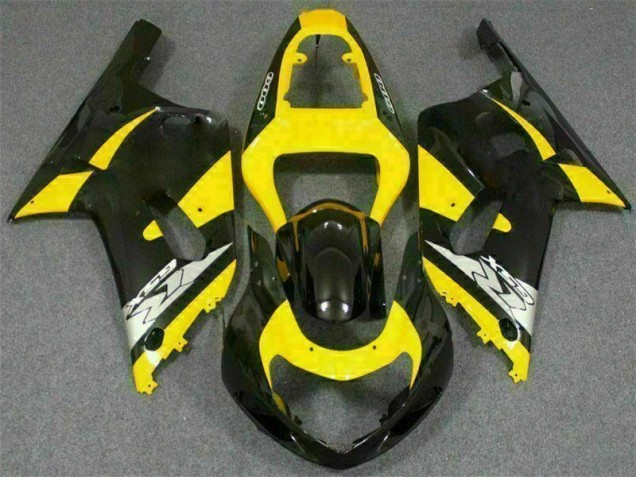 Jaune Noir 01-03 GSXR 600/750 Carénage Moto Jaune Noir 01-03 GSXR 600/750 Carénage Moto