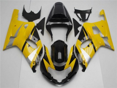 Jaune Noir 01-03 GSXR 600/750 Carénages Moto