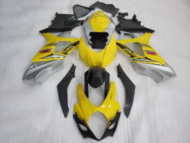 Jaune Noir 07-08 GSXR 1000 Carénages Moto