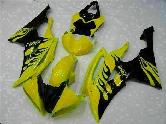 Jaune Noir 08-16 YZF R6 Carénages Moto Jaune Noir 08-16 YZF R6 Carénages Moto