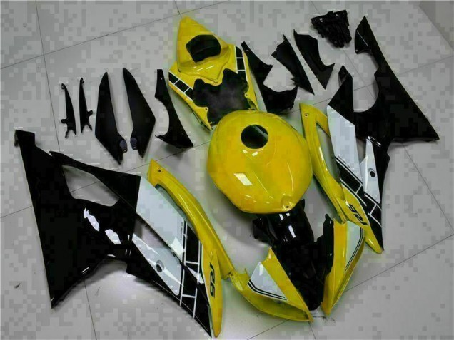 Jaune Noir 08-16 YZF R6 Carrosserie Moto Jaune Noir 08-16 YZF R6 Carrosserie Moto
