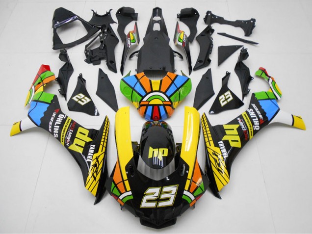 Jaune Noir 23 15-19 YZF R1 Carénage Moto
