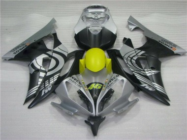 Jaune Noir Argent 08-16 YZF R6 Carénage Moto