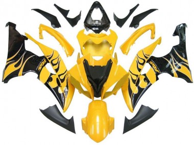 Jaune Noir Flamme R6 08-16 YZF R6 Carénage Moto