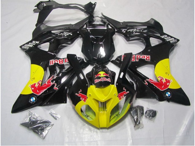 Jaune Noir Red Bull 09-14 S1000RR Carénage Moto Jaune Noir Red Bull 09-14 S1000RR Carénage Moto