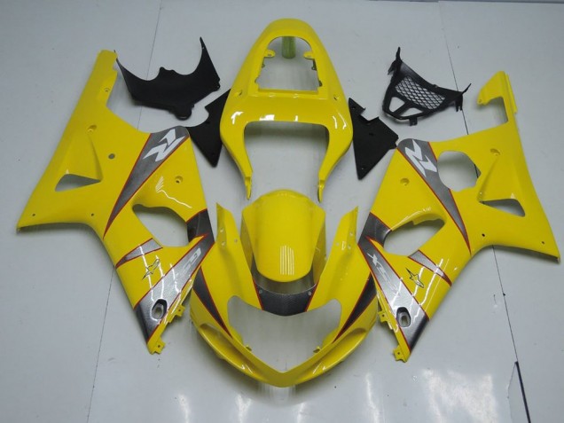 Jaune et Gris 00-02 GSXR 1000 Carénage Moto Jaune et Gris 00-02 GSXR 1000 Carénage Moto