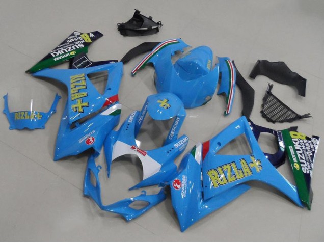 Light Bleu Rizla 07-08 GSXR 1000 Carénage Moto Light Bleu Rizla 07-08 GSXR 1000 Carénage Moto