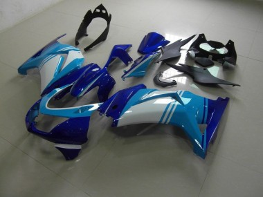Light et Bleu Foncé 08-12 ZX250R Carénage Moto