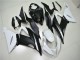 Carénages ABS Kawasaki ZX6R 2013-2018 - Blanc Noir Mat