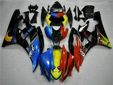Carénages Moto Yamaha YZF R6 2006-2007 - Jaune Bleu Rouge Noir Brillant Requin