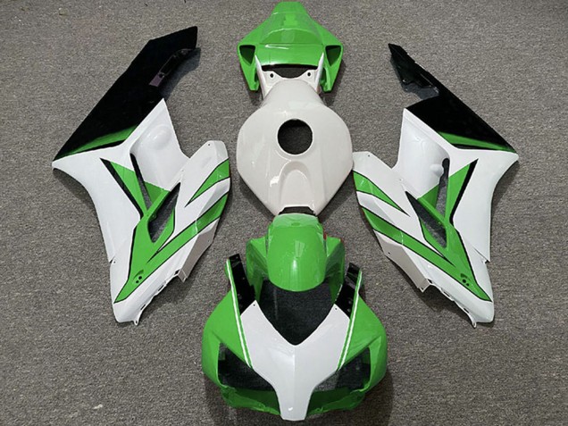 Carénages Moto Honda CBR1000RR 2004-2005 - Blanc Vert Noir Brillant