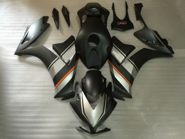 Carénages Moto Honda CBR1000RR 2012-2016 - Argent Orange Noir Mat