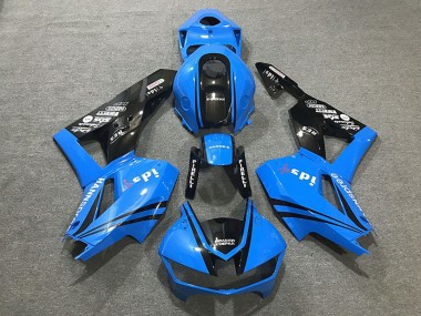 Carénages Moto Honda CBR600RR 2013-2023 - Bleu Noir Brillant