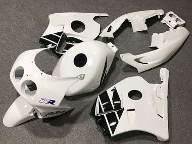 Carénages Moto Honda CBR250RR 1990-1998 - Blanc Noir Brillant