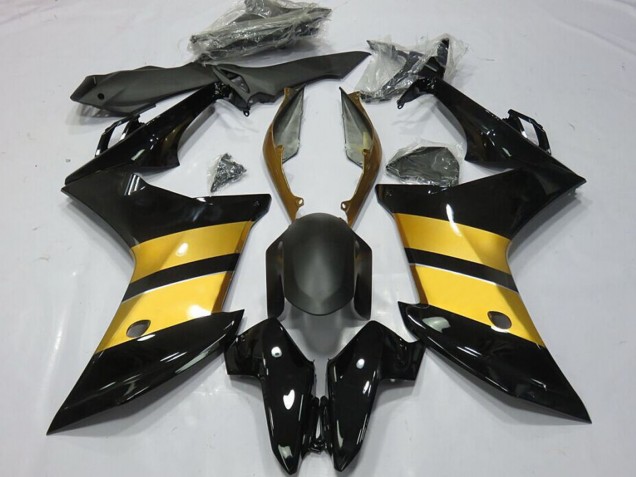 Carénages Moto Honda CBR600F 2011-2013 - Or Noir Brillant CBR Design