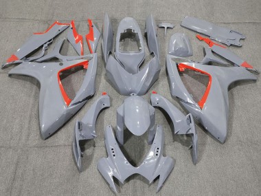Carénages Moto Suzuki GSXR 600 / GSXR 750 2006-2007 - Nardo Gris Rouge
