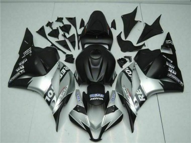 Carénages Moto Honda CBR600RR 2009-2012 - Argent Noir Mat Repsol