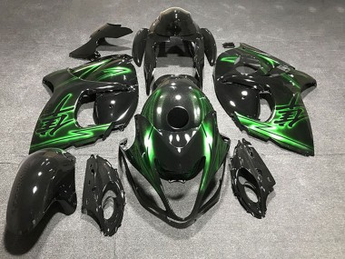 Carénages Moto Suzuki GSXR 1300 2008-2020 - Noir Brillant Vert