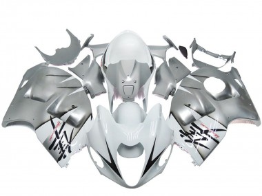Carénages Moto Suzuki GSXR 1300 1996-2007 - Argent Blanc OEM Style