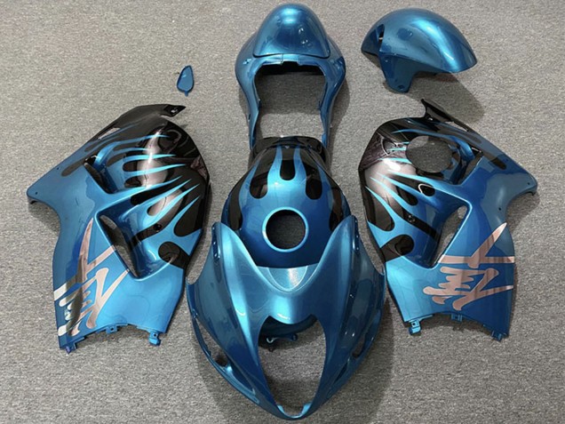 Carénages Moto Suzuki GSXR 1300 1996-2007 - Sky Bleu Noir