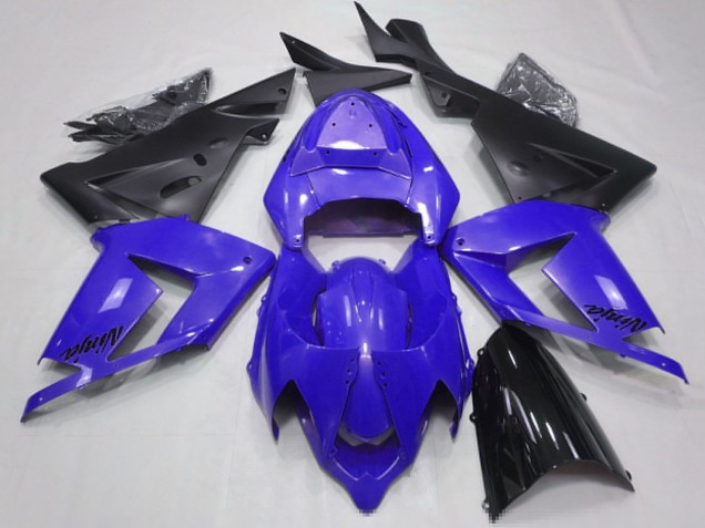 Carénages Moto Kawasaki ZX10R 2004-2005 - Bleu Perle Noir