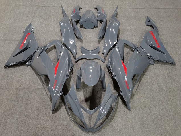 Carénages Moto Kawasaki ZX6R 2013-2018 - Nardo Gris Rouge