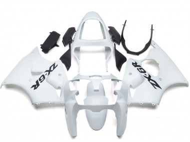 Carénages Moto Kawasaki ZX6R 2000-2002 - Blanc Brillant