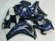 Carénages Moto Honda CBR1000RR 2008-2011 - Bleu Foncé Noir Brillant