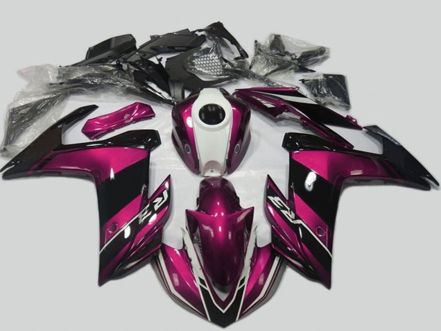 Kits Carénage Moto Yamaha R3 2015-2018 - Violet Blanc Noir Brillant